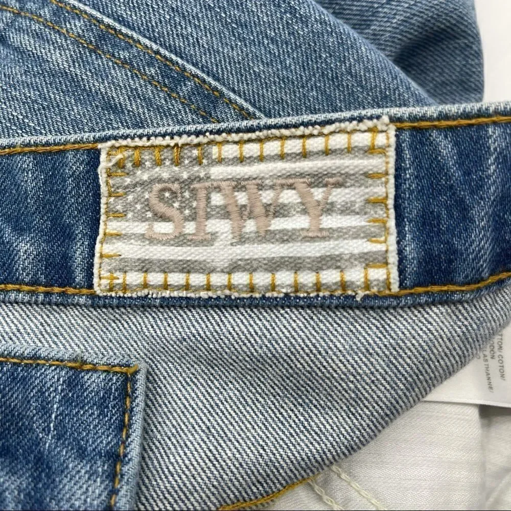 SIWY 5Button Distressed Raw Hem Jeans SIZE 25 NWT